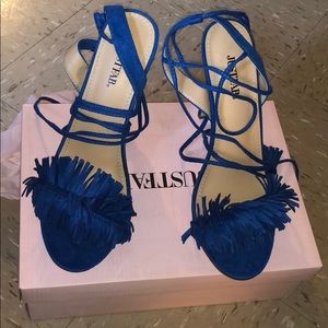 Brand new Justfab blue heels